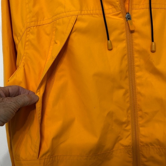 BASS Mens Windbreaker M Yellow Multi Zipping POCKETS Water Resistant NWOT - Picture 5 of 8